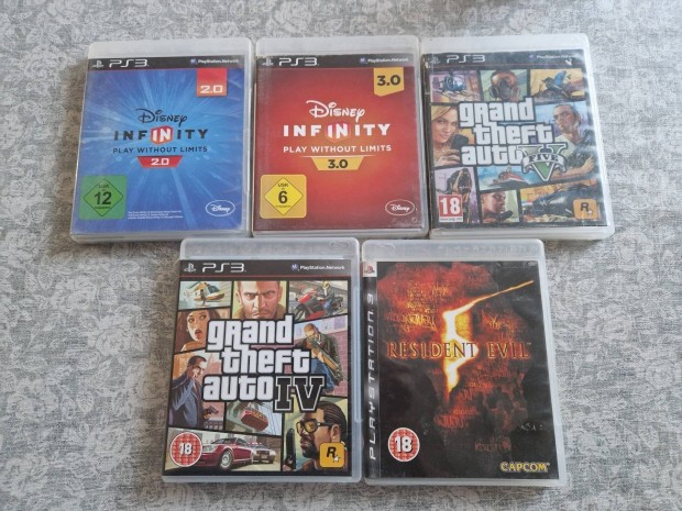 PS3 játékok 5db egyben