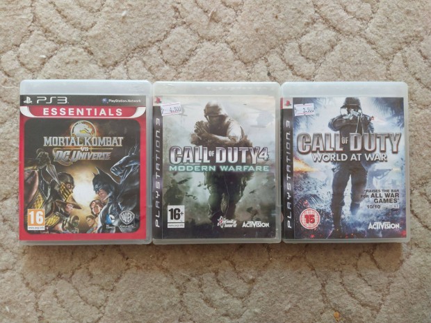 PS3 jtkok (Mortal Kombat, COD)