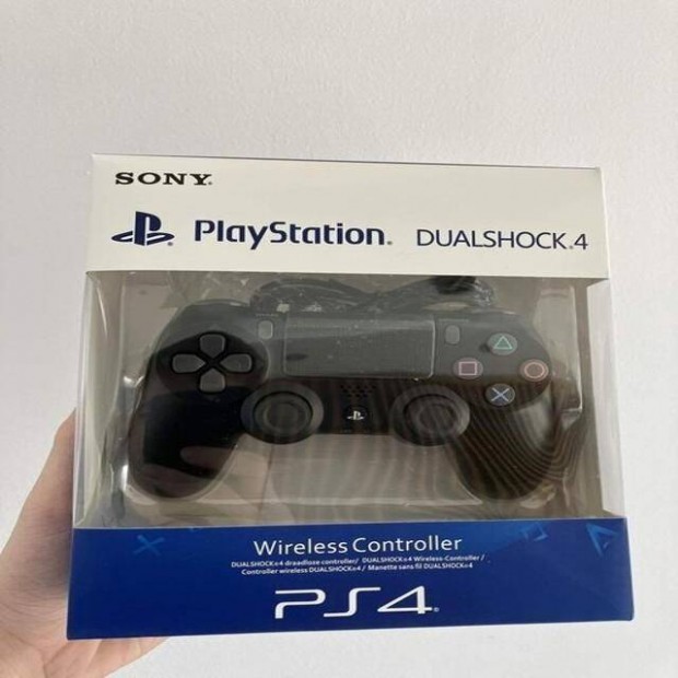 PS4 Dualshock 4 Kontroller Fekete (Bontatlan, új)