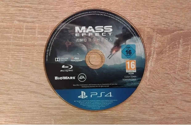 PS4 Playstation 4 Mass Effect Andromeda jtk