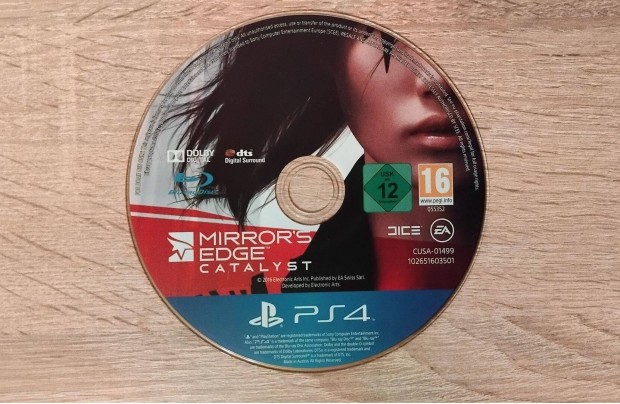 PS4 Playstation 4 Mirror's Edge Catalyst jtk Mirrors Edge