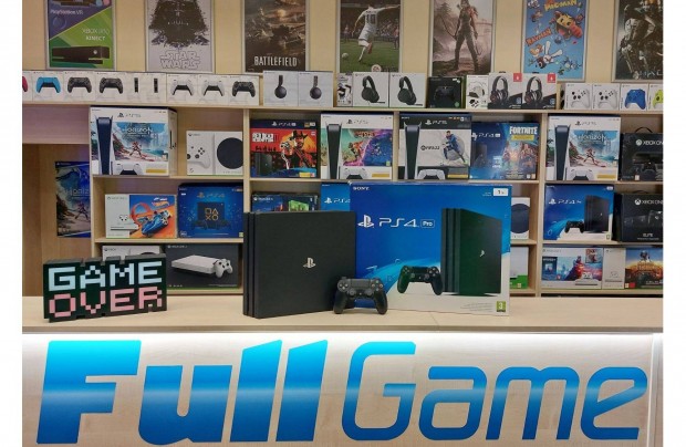 PS4 Playstation 4 Pro 1TB Bevizsgált garanciával videojáték üzletből