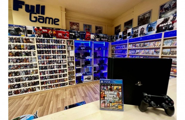 PS4 Playstation 4 Pro 1TB + GTA5 Garanciával üzletből akciós áron