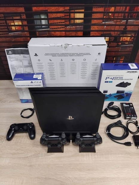 PS4 Playstation 4 Pro 1Tb 3 kontroller htllvny GLS futr az rban