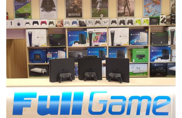 PS4 Playstation 4 Slim 500GB Garanciával konzol boltból akciós áron