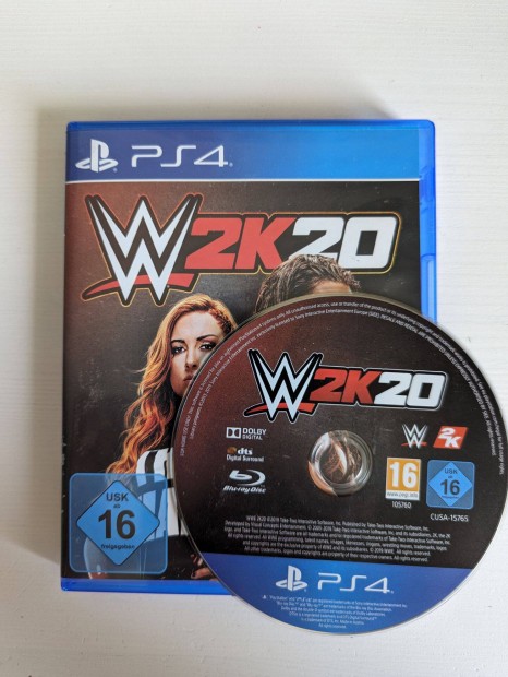 PS4 Playstation 4 játék, W2K20 pankráció
