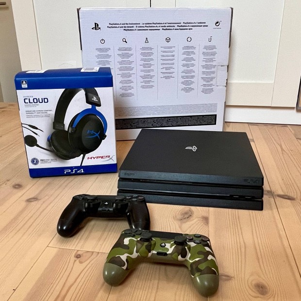 PS4 Pro - Sony Playstation 4 Pro 1TB eredeti dobozban + 1 kontroller