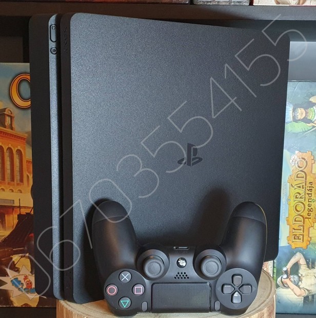 PS4 Slim 500 Gb, 2 h garancia, frissen pasztzva