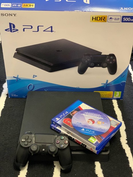 PS4 Slim Playstation 4 Slim 500GB Dobozos+Jtkok