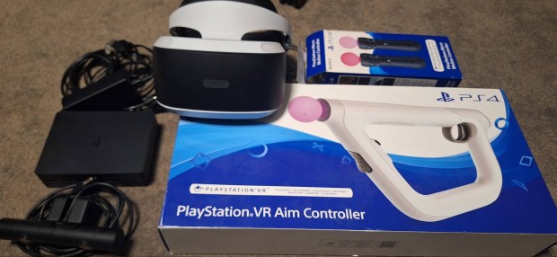 PS4 VR Szemüveg és VR AIM Puska controller szett