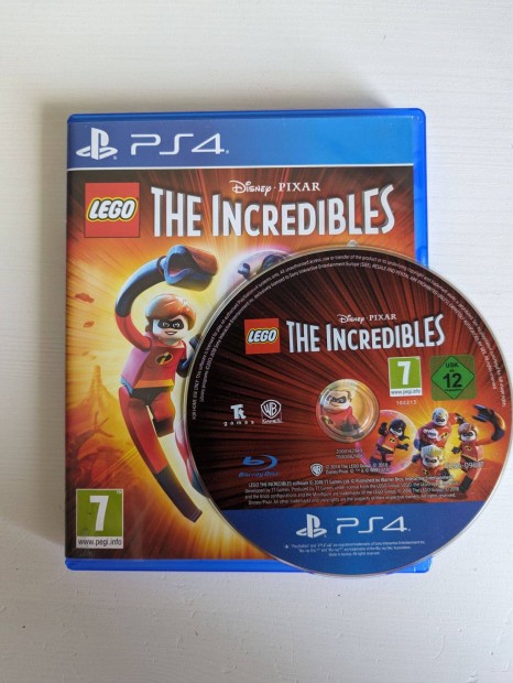PS4, Playstation 4 lemez, jtk LEGO The Incredibles Hihetetlen csald