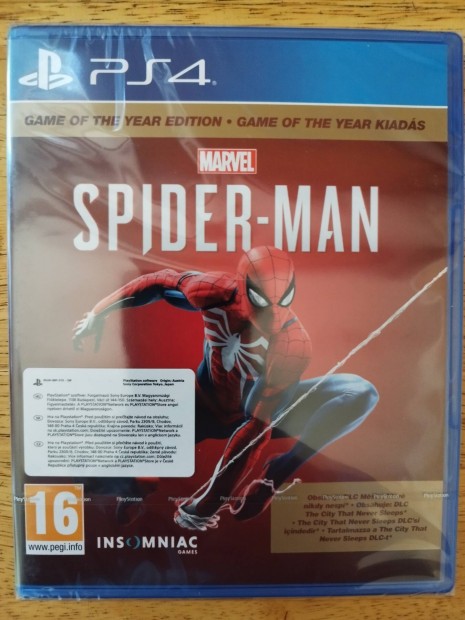PS4 - PS5 Spider-man GOTY játék Playstation Spiderman Bontatlan