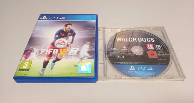 PS4 jtkok Fifa 16 + Watchdogs