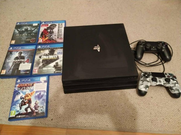 PS4 pro 1TB, Dualsock 4, �s 5 game