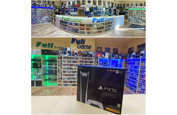 PS5 Digital 825GB Bevizsgált garanciával üzletből konzol beszámítás is