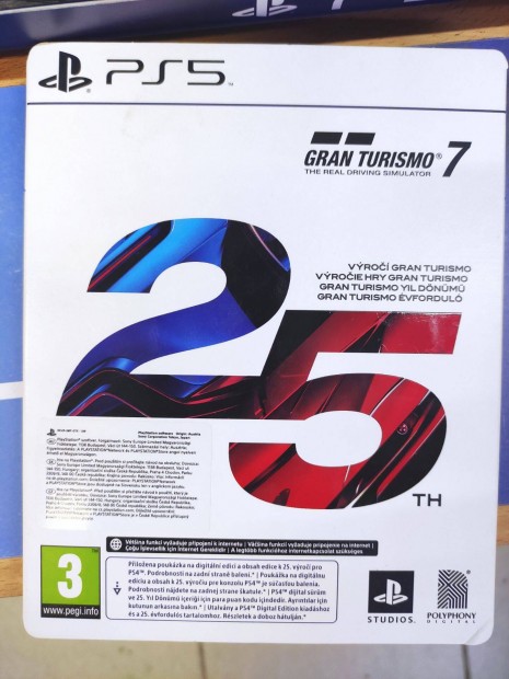 PS5 GT7 25 Anniversary edition Karcmentes llapotban elad