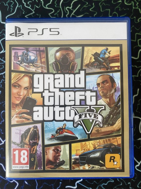 PS5 GTA5 Grand Theft Auto V Playstation 5 kiads lemez jtk