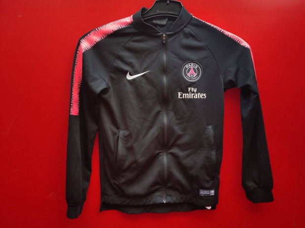 PSG eredeti Nike fekete gyerek cipzras fels (128-137)