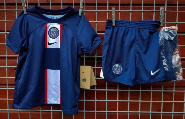 PSG sötétkék eredeti Nike gyerek mez szett (96-104, 104-110)
