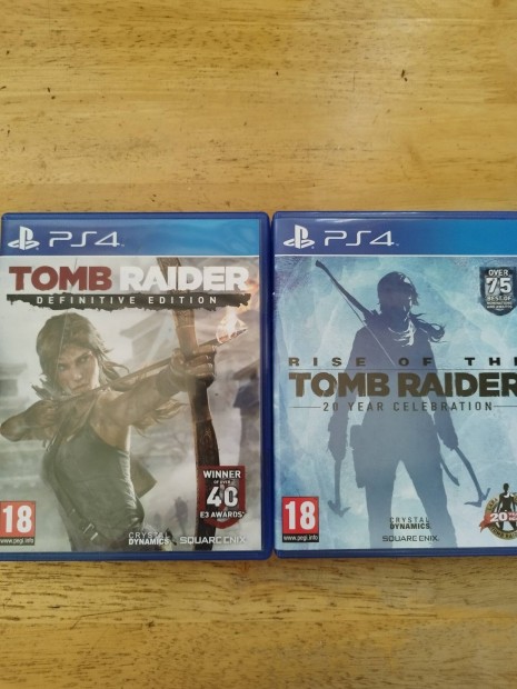 PS 4 Tomb Raider definitive + Rise of the Tomb Raider jszer jtk 