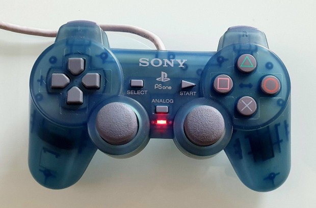 PS One Blue transparent controller kontroller joystisck PS1 Psx kék