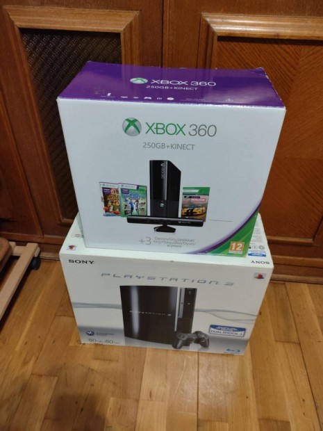 PS xbox dobozok