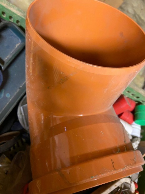 PVC könyök műanyag KG 160/87°