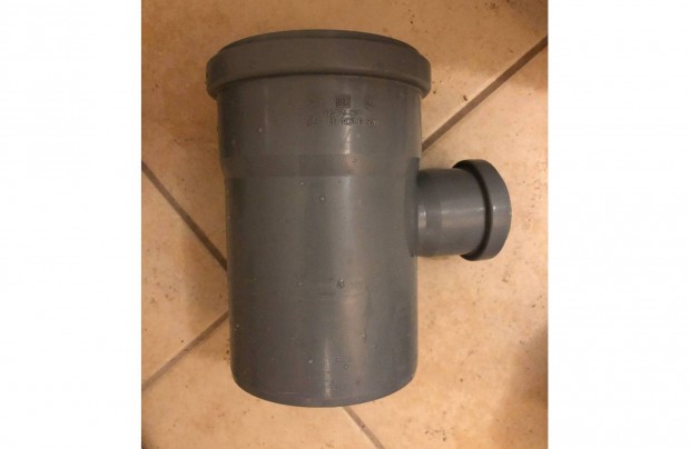 PVC lefolyóág 90°, 110/50mm Lefolyó T idom Új