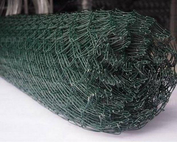 PVC-s Drótfonat kerítés Zöld drótkerítés huzal vadháló