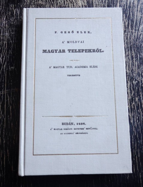 P.Geg Elek A moldvai magyar telepekrl 1838