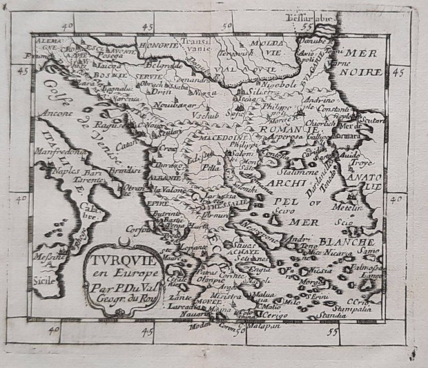 P. Du Val: Turquie en Europe. 1682 térkép