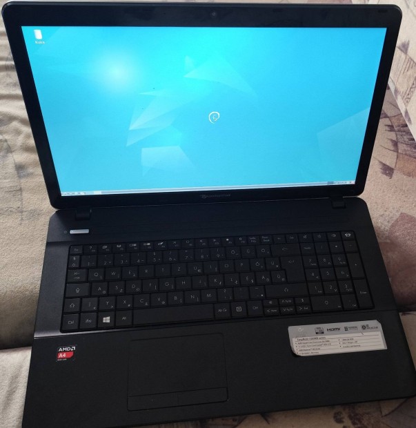Packard Bell 17.3 laptop (nagy méretű notebook) magyar billentyűzettel