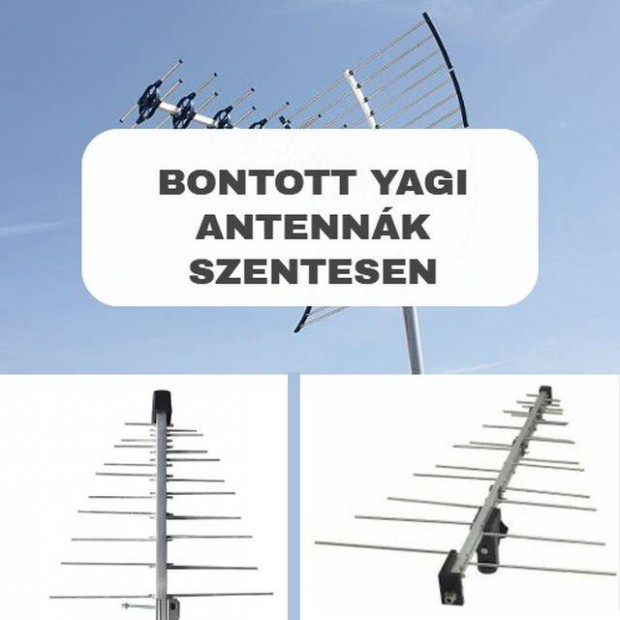 Padlstakarts miatt bontott UHF-VHF-URH antennk eladk