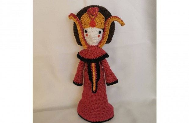 Padm Amidala Kirlyn amigurumi horgolssal kszlt 26 cm,j!