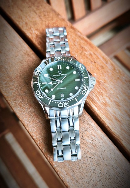 Pagani Design Seamaster z�ld kar�ra 