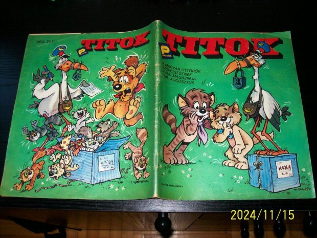 Pajts Titok magazin-1986 augusztus