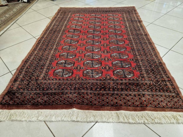 Pakisztni bokhara 125x200 kzi gyapj perzsa sznyeg FZ01