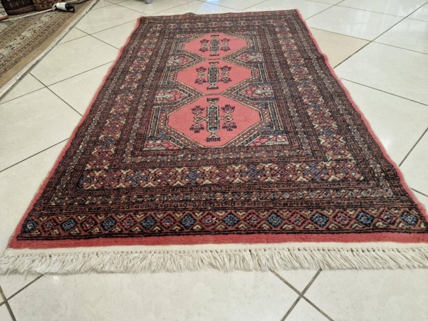 Pakisztáni yamud 95x165 kézi csomózású gyapjú perzsa FZ04