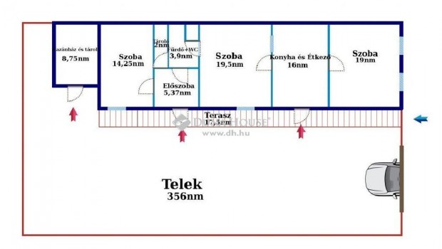 Palkonyai 80 nm-es hz elad