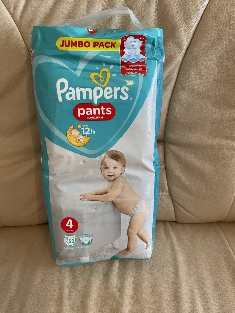 Pampers 4 bugyi pelenka 9-15 kg