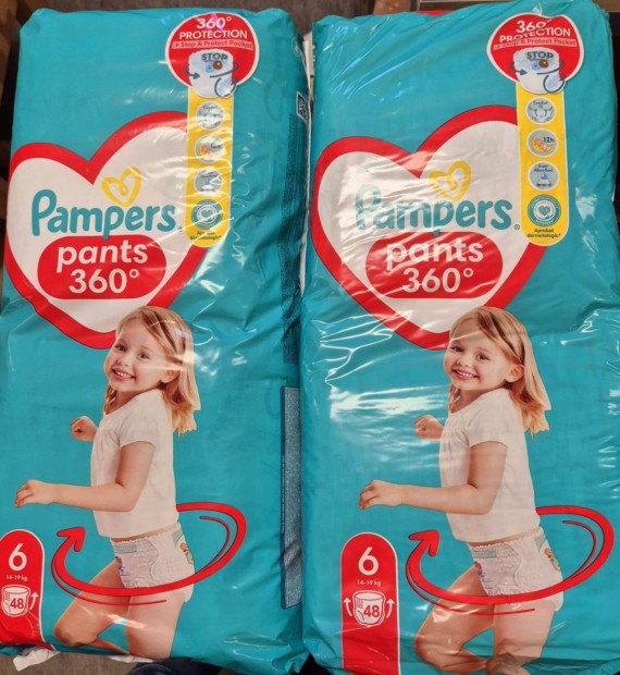 Pampers Pants Bugyipelenka, Mret: 6, 48 db pelenka. ra: 6.500/db