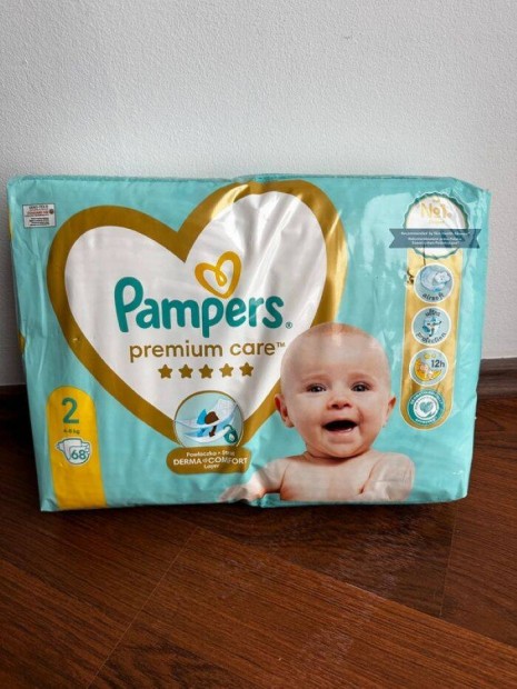 Pampers Premium Care pelenka 4-8 kg 68 db