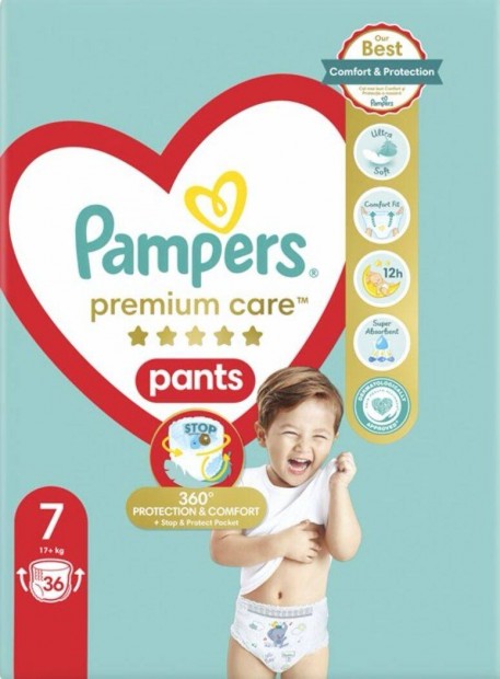 Pampers premium care pants 7 pelenka