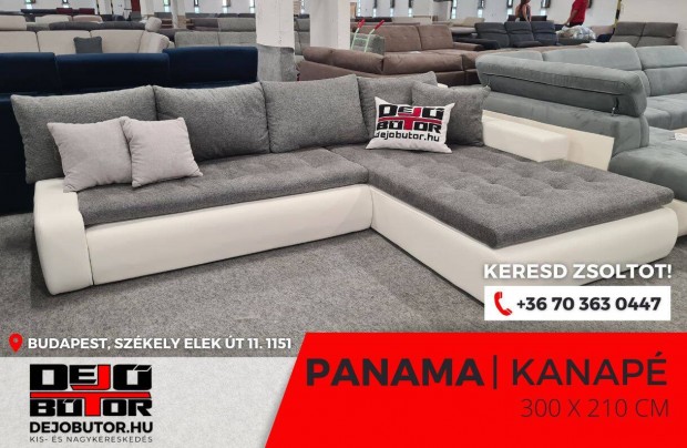 Panama gray sarok prmium kanap lgarnitra 300x210 cm gyazhat