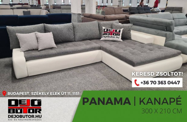 Panama sarok kanap lgarnitra gray 300x210 cm gyazhat gynems