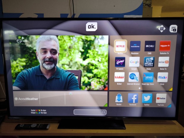 Panasonic 139 cm 4k smart televzi garancival 