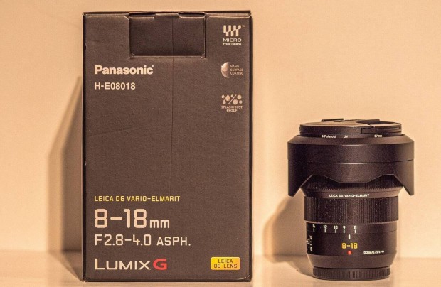 Panasonic 8-18-as Leica objektv, ND szrkkel
