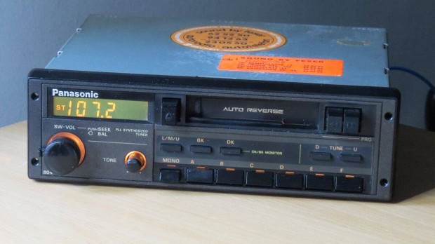Panasonic CQ-804 retro régi autórádió magnó