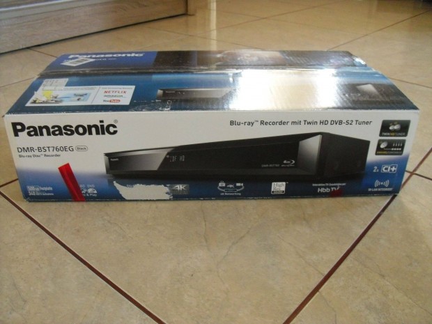 Panasonic Dmr-Bst 760 Blu-Ray felvev+500 gb ssd