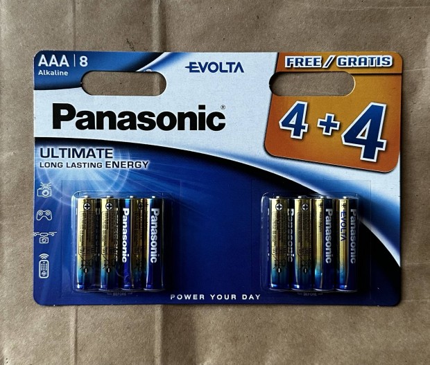 Panasonic Evolta AAA 4+4 elem